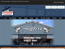 Tablet Screenshot of anglerssportcenter.com